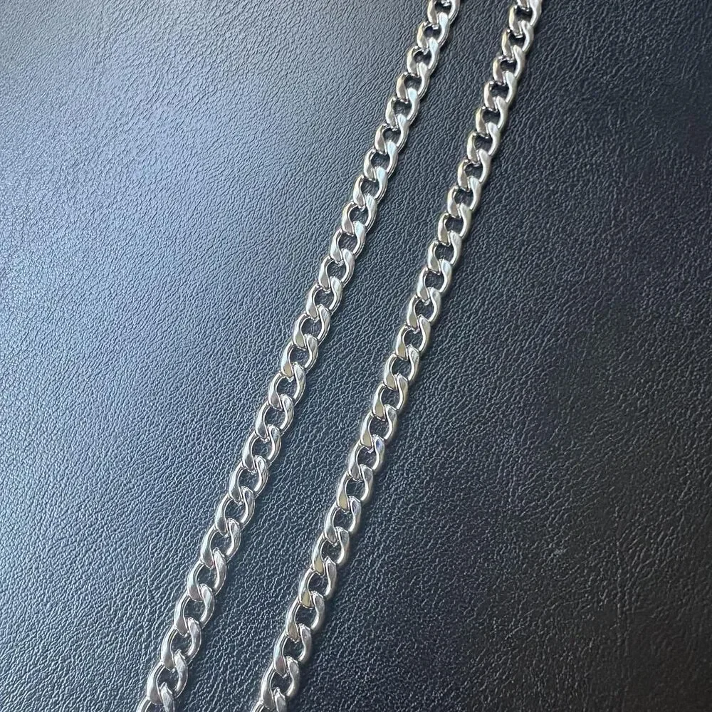 Unbranded Men's Silver and Black Jewellery